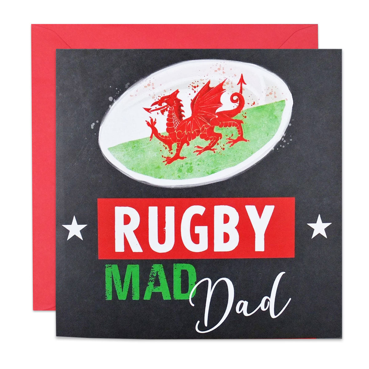Rugby Mad Dad Greeting Card