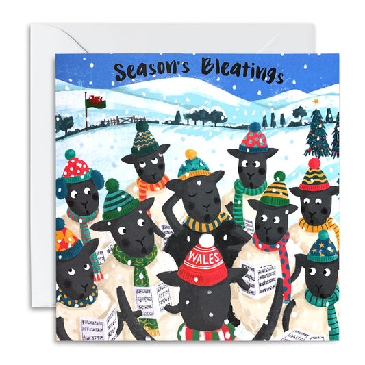 Seasons Bleatings Christmas Card