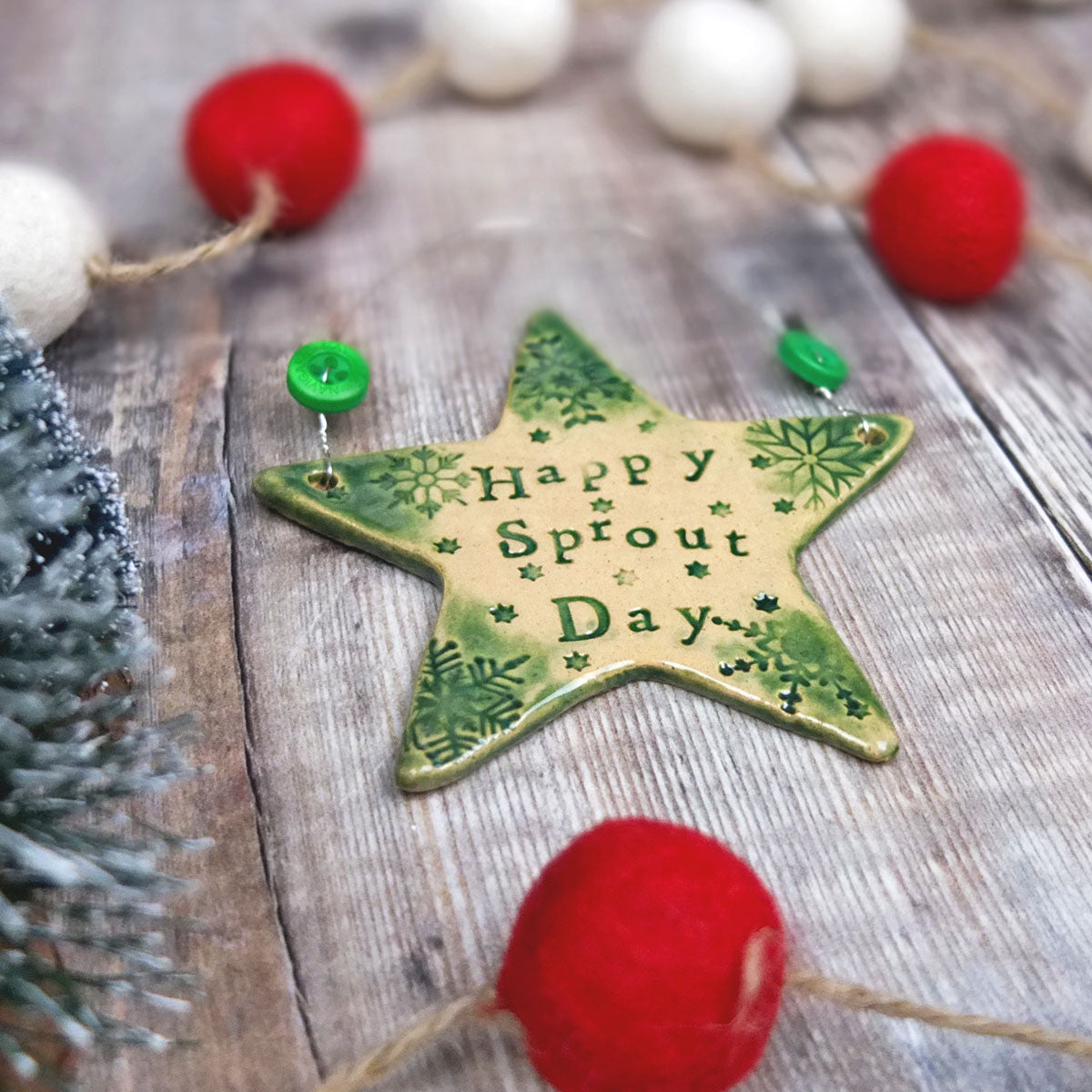 Happy Sprout day Star Decoration