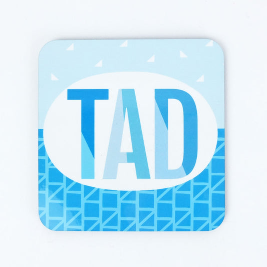 Welsh Tad Coaster in Blue