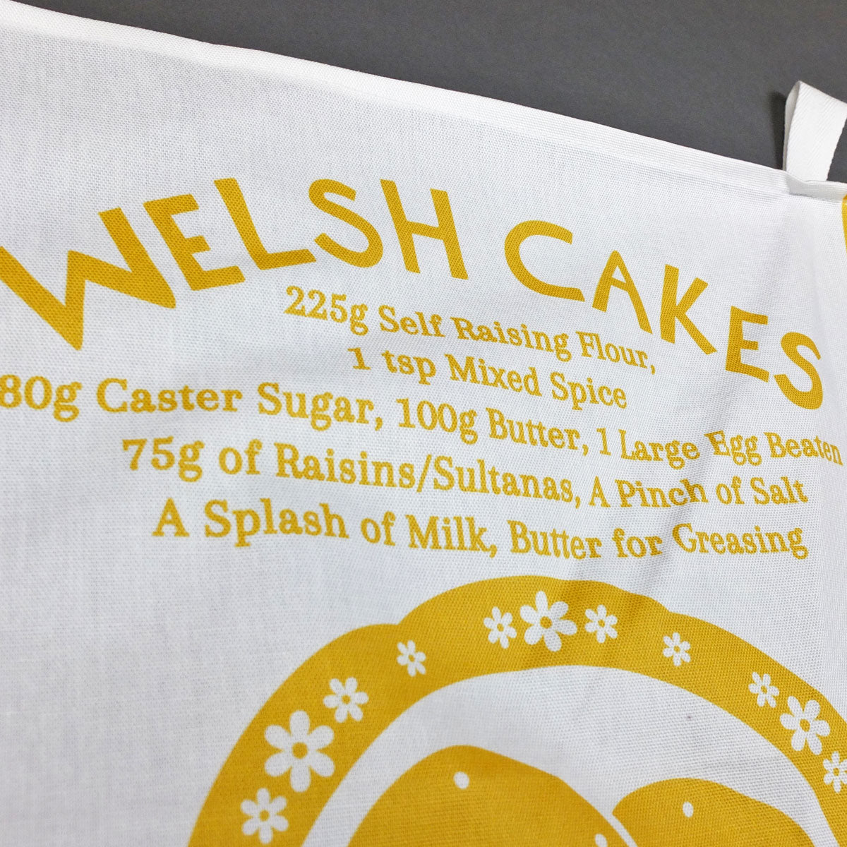 Welsh Cake Recipe Tea Towel