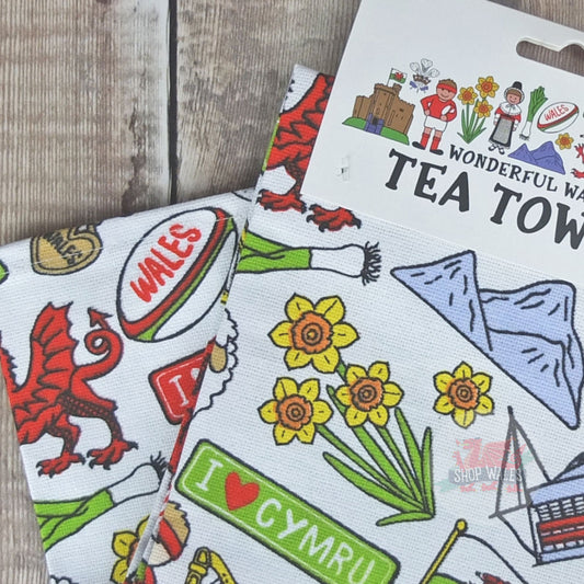 Wonderfully Welsh Tea Towel