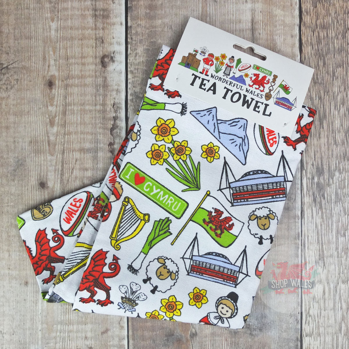 Wonderfully Welsh Tea Towel