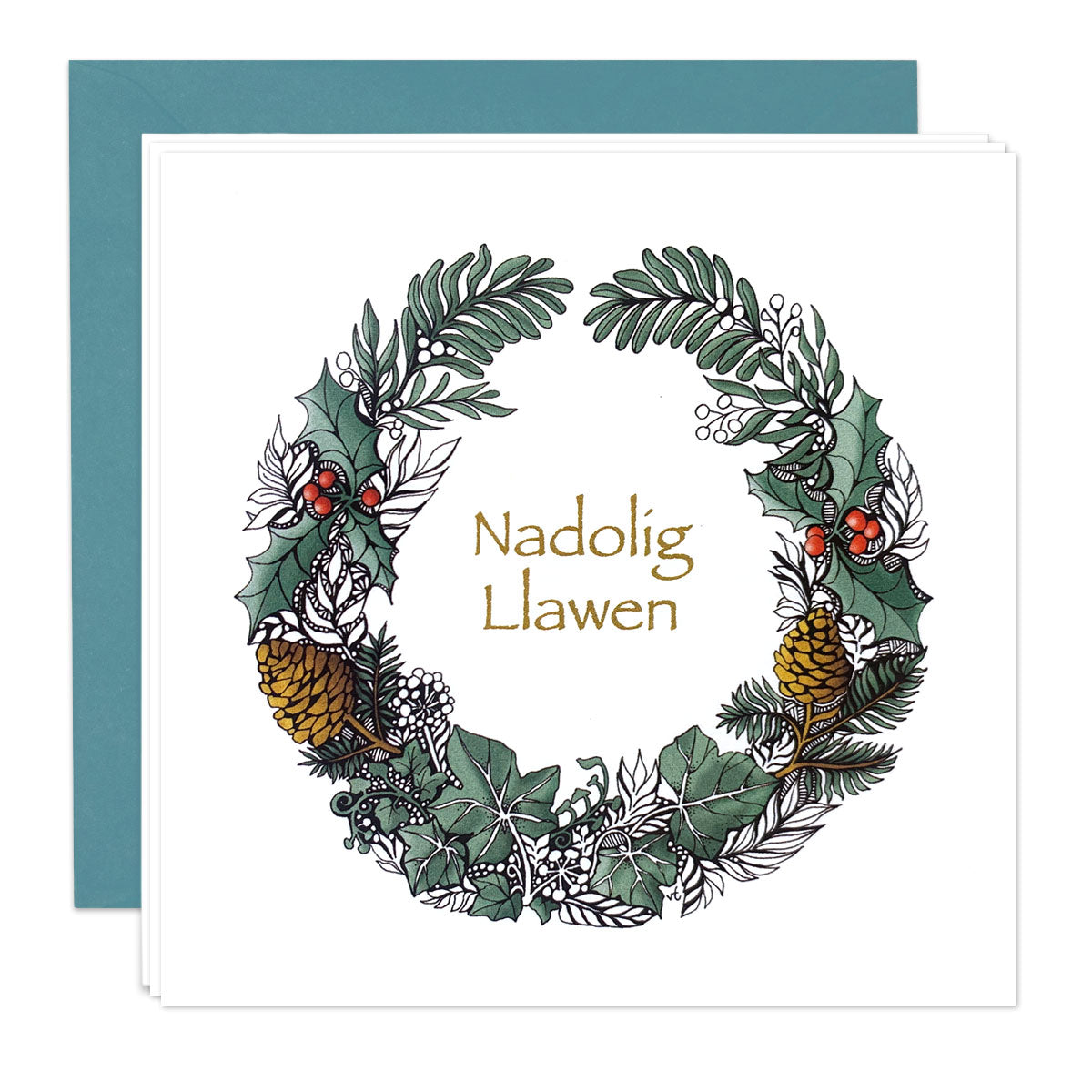 Festive Wreath Pack of Charity Cards