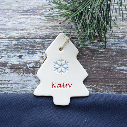 Handmade Nain Ceramic Tree Decoration