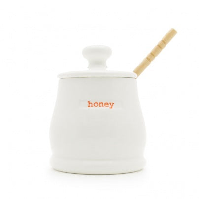 Honey Pot with Honey Wand by Keith Brymer Jones