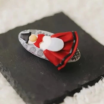 Handmade Welsh Lady Brooch