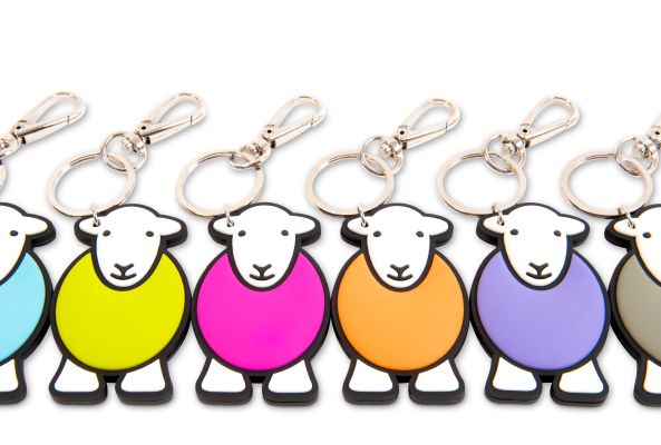 Herdy Purple Chunky PVC Yan Keyring