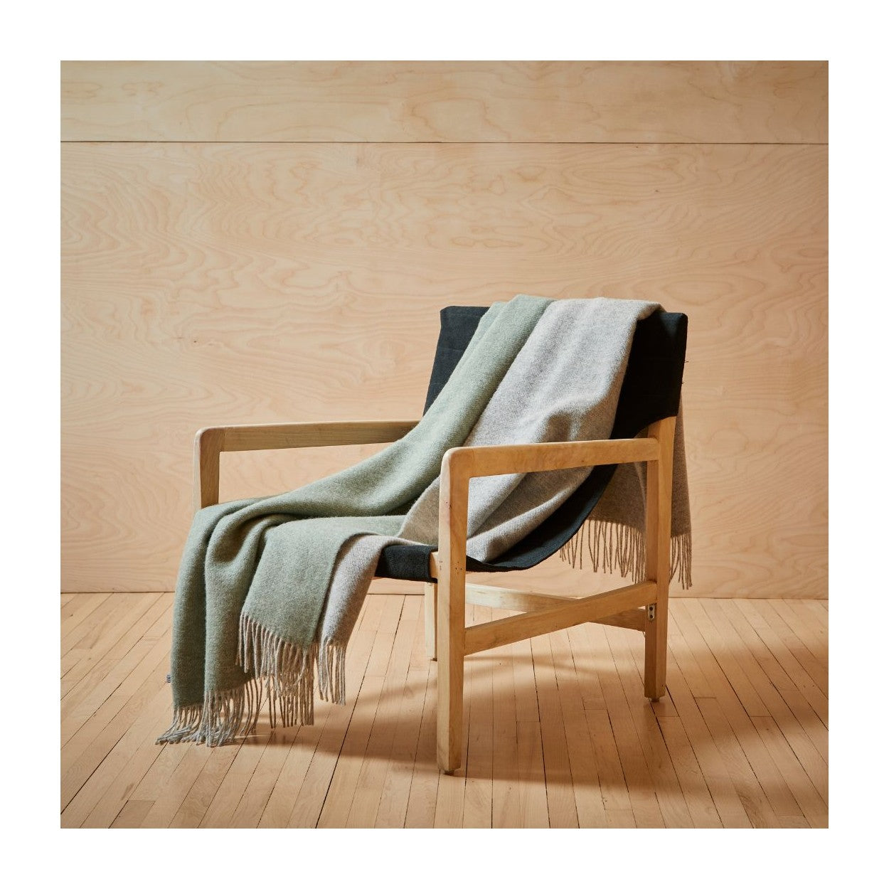 Couverture Jet Tweedmill Dartmoor 100% Laine, Vert Glace, 150x183 Cm – Neuve