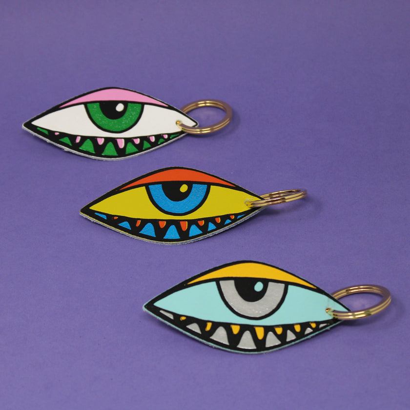 Turquoise Eye Keyring