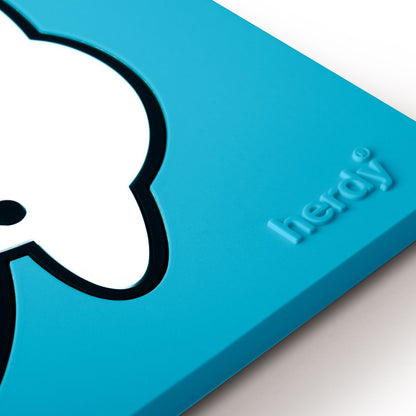 Blue PVC Herdy Coaster