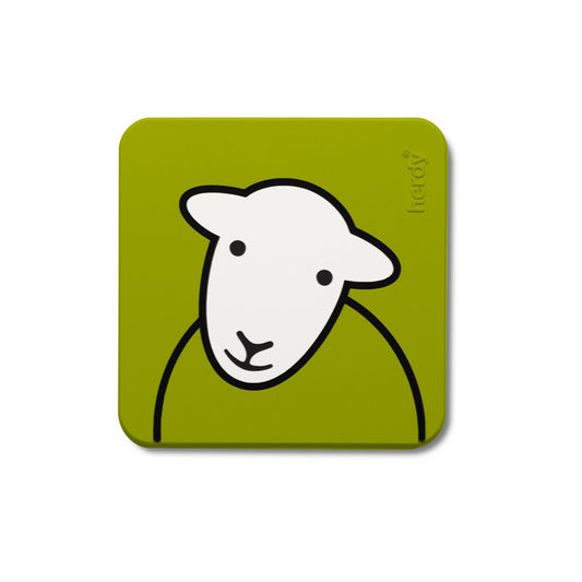 Green PVC Herdy Coaster