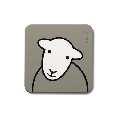 Grey PVC Herdy Coaster