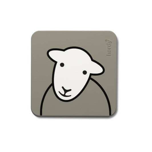 Grey PVC Herdy Coaster