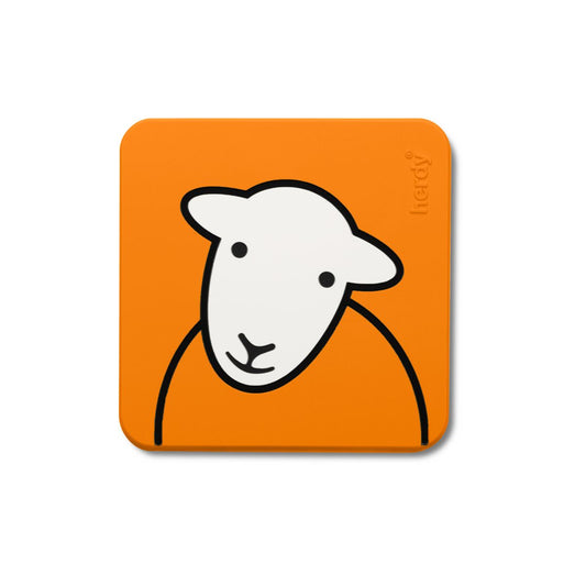 Orange PVC Herdy Coaster