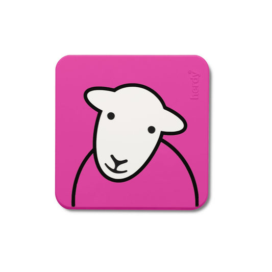 Pink PVC Herdy Coaster