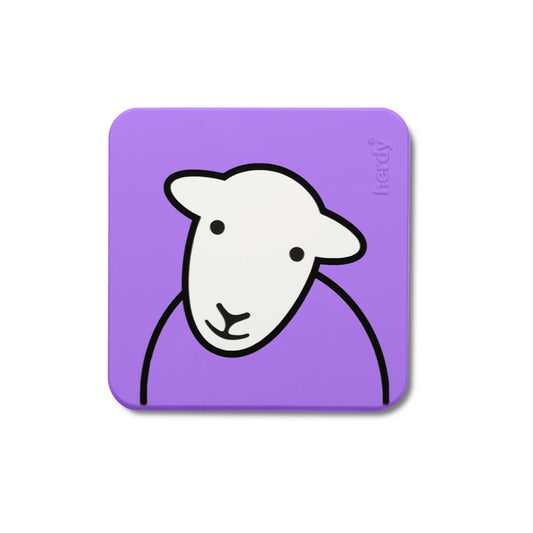Purple PVC Herdy Coaster
