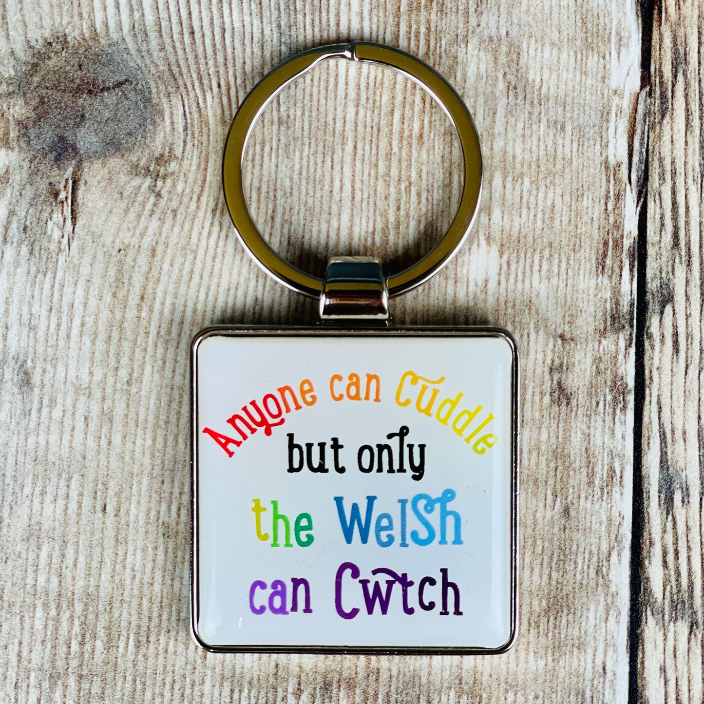 Anyone can Cuddle Keyring