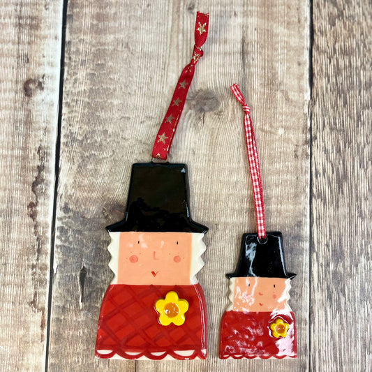 Small Welsh Lady Decoration