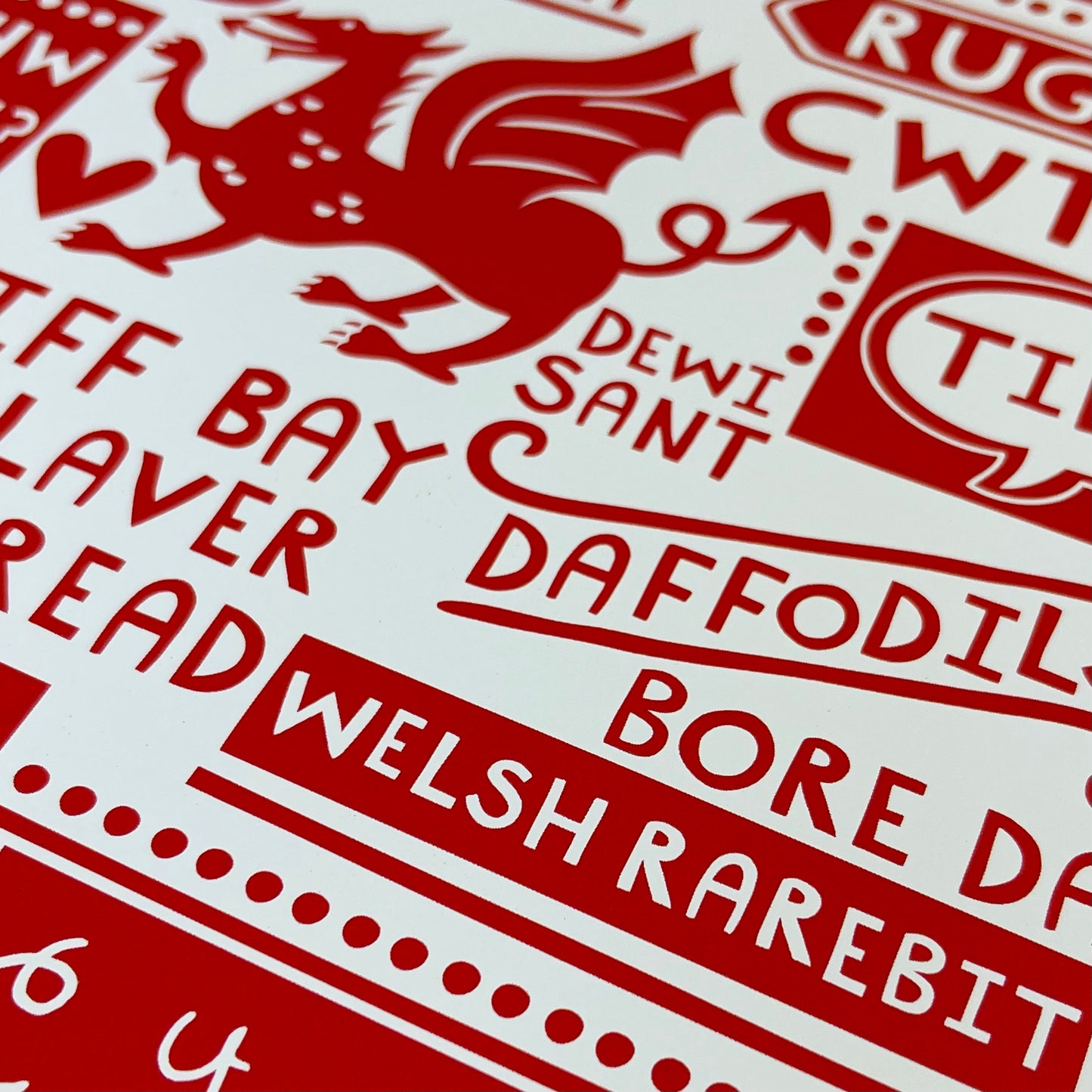 Cardiff Iconic Words Print – Little Welsh Company