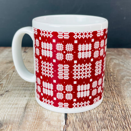 Red Welsh Tapestry Mug