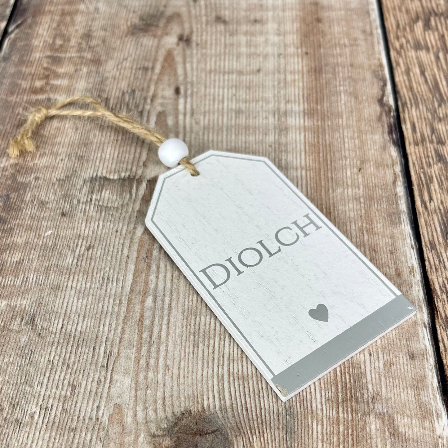 Diolch Wooden Tag