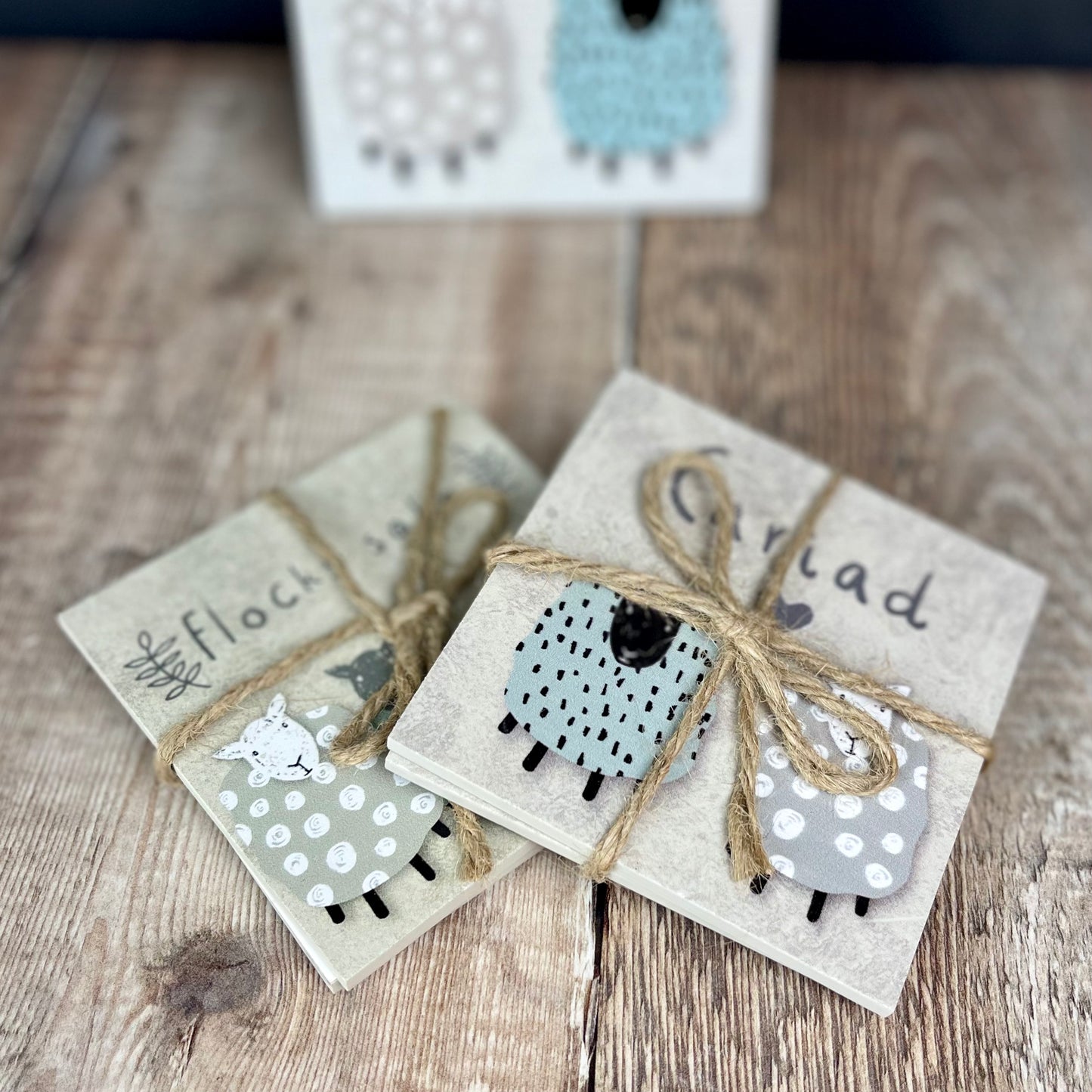 Two Sheep Coaster Set