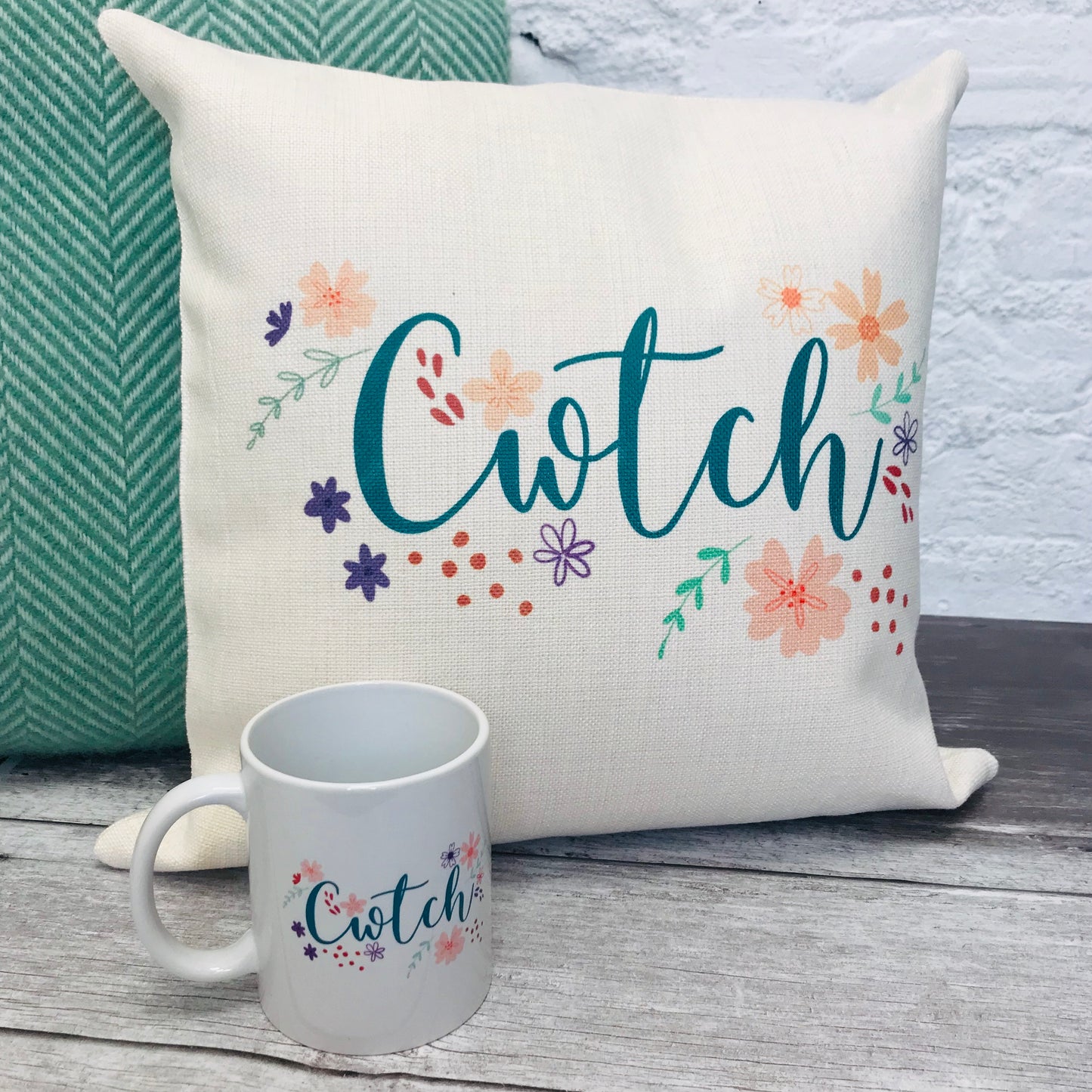 Cwtch Floral Cushion