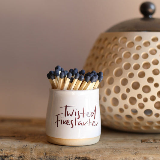 Handmade Twisted Firestarter Matchpot
