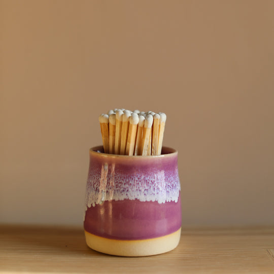 Handmade Heather Purple Pot