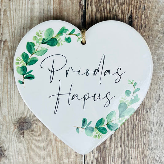 Priodas Hapus Heart Hanger