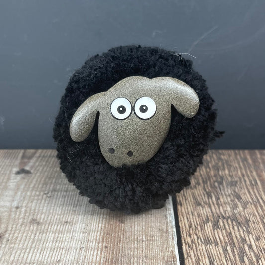 Black Pom-Pom Sheep