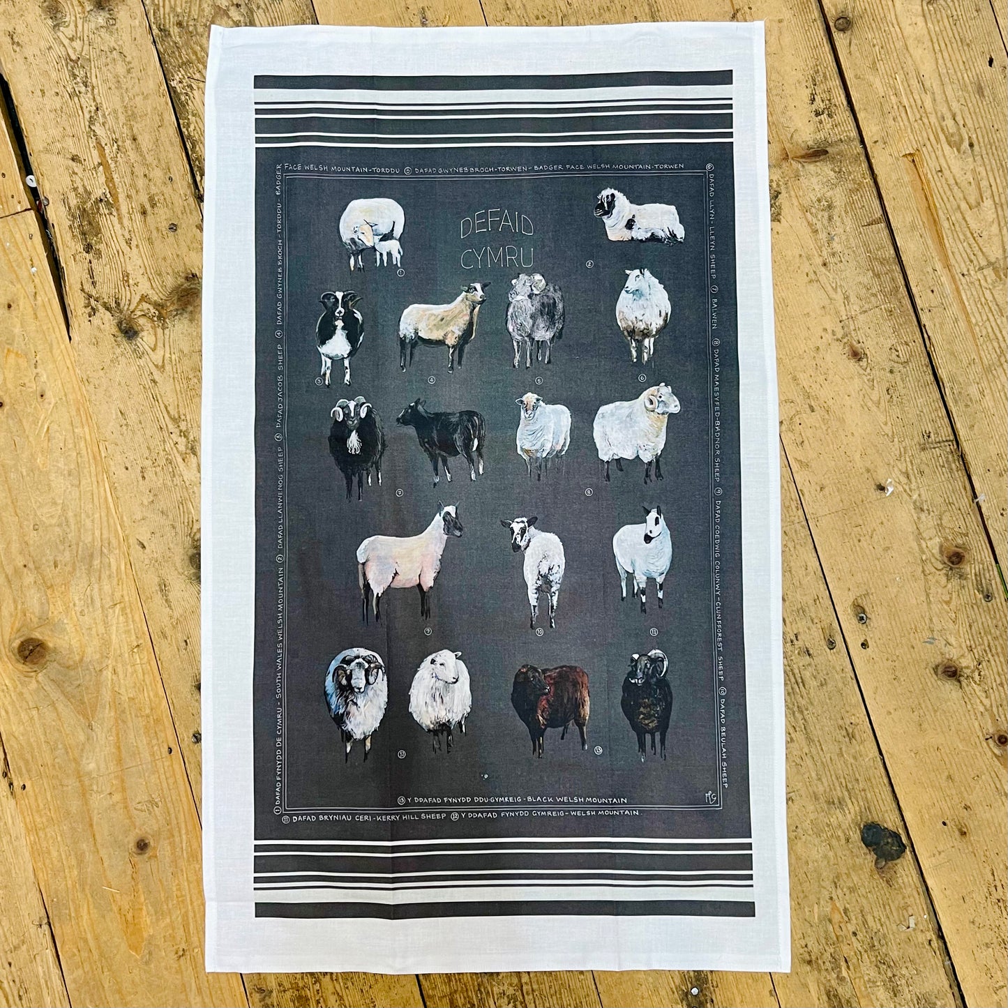 Welsh Sheep Tea towel