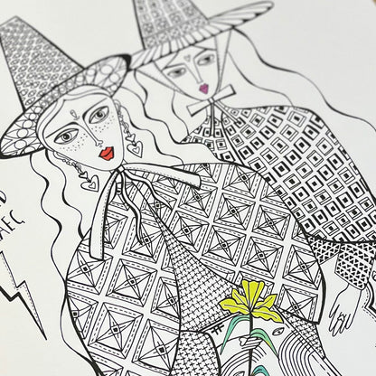 Two Welsh Ladies Welsh Art Print