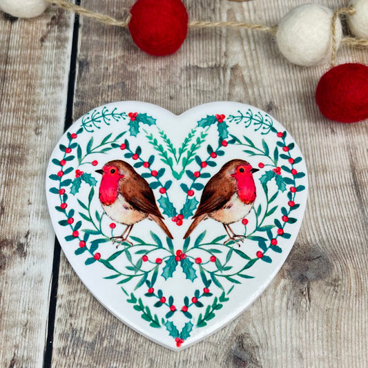 Robin Heart Coaster