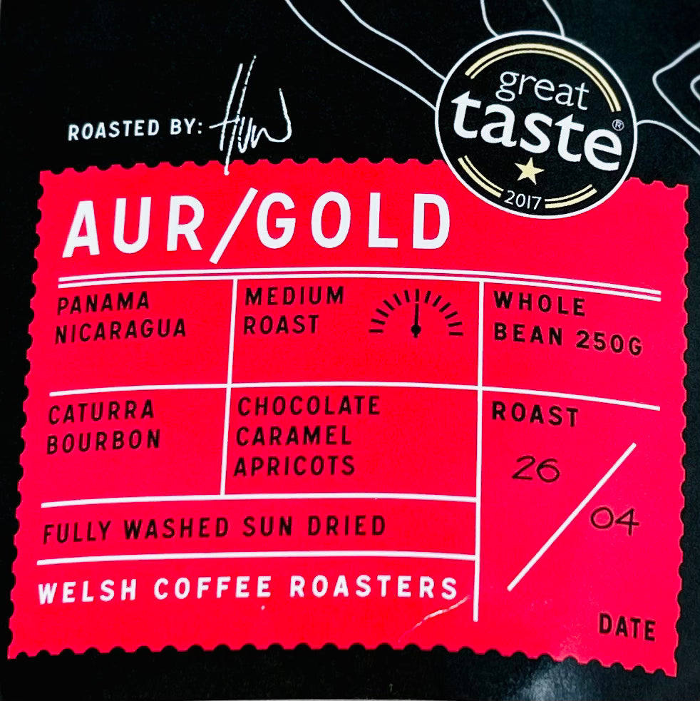 Welsh Coffee Co Aur/Gold Whole Beans
