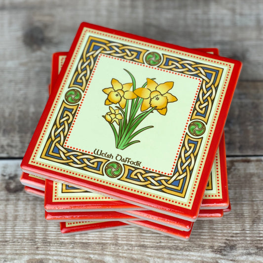 Ceramic Daffodil Coaster