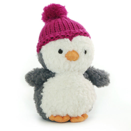 Fuschia Wee Winter Penguin by Jellycat