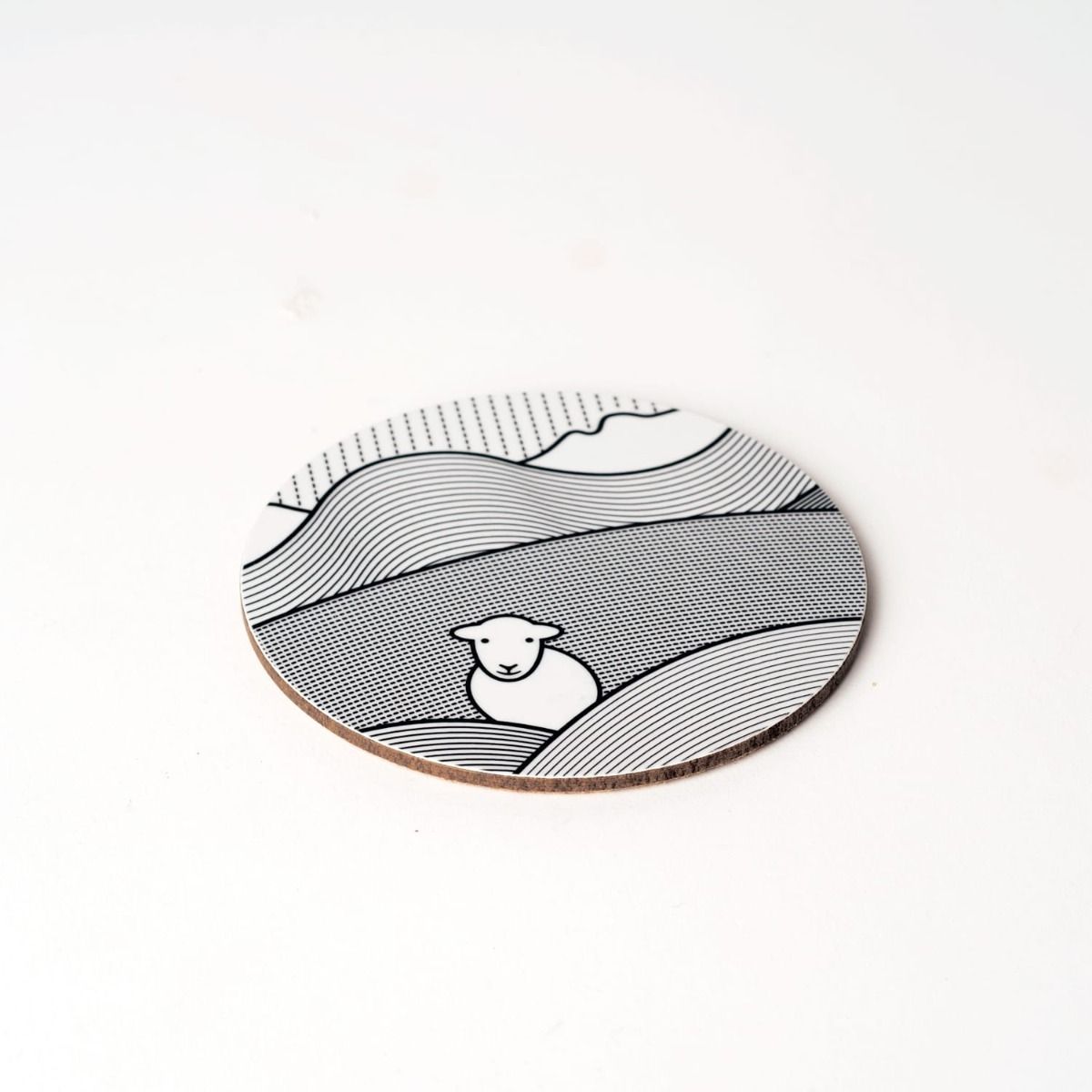 Herdy Lined Sheep Coaster