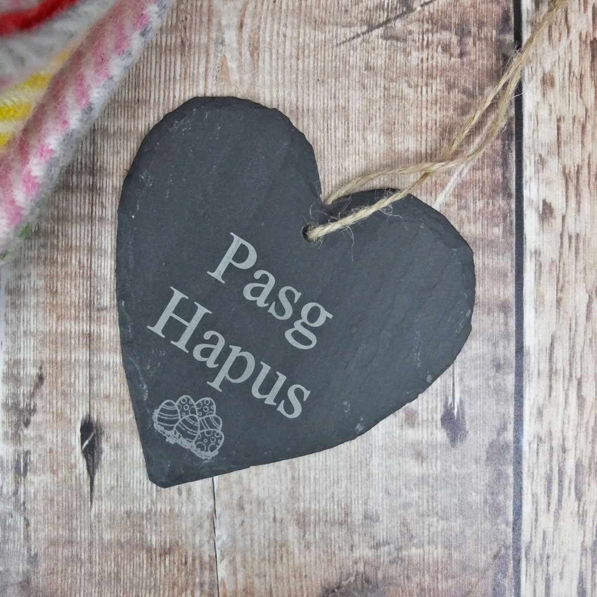Medium Hanging Pasg Hapus Slate Heart