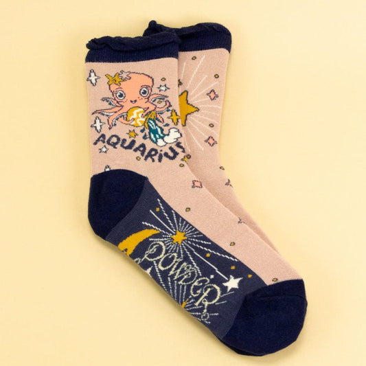 Aquarius Star Sign Socks