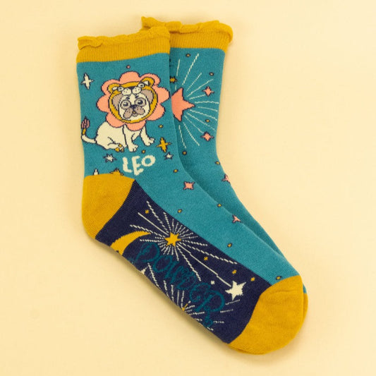 Leo Star Sign Socks