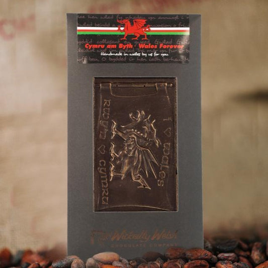 Dark Chocolate Welsh Flag by Wickedly Welsh