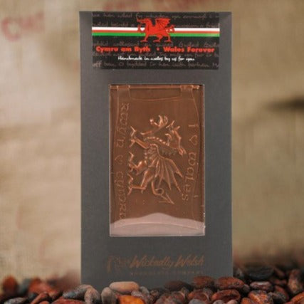 Milk Chocolate Welsh Flag by Wickedly Welsh